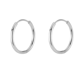 Petites boucles d'oreilles en titane médical, unisexes, à porter tous les jours, forme ronde, bijoux d'oreille en acier inoxydable - Product Image 1
