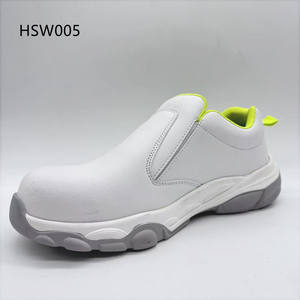 YWX, <span class=keywords><strong>Scarpe</strong></span> <span class=keywords><strong>Antinfortunistiche</strong></span> Bianche con Suola Antiacido e Antistatica per Lavori ad Alto Rischio, con Cinturino Regolabile HSW013 - Product Image 3