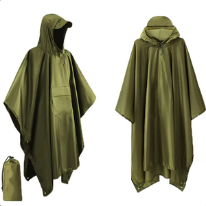 Impermeabile esterno 3-in-1 impermeabile con cappuccio per <span class=keywords><strong>Poncho</strong></span> per campeggio escursionismo da viaggio copertura tenda-parapioggia moto - Product Image 4