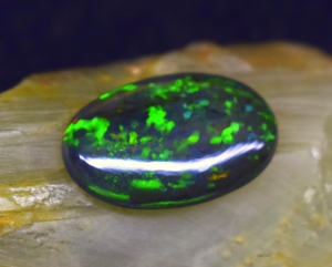 Opale d'Éthiopie naturelle cabochon, multicolore, pierre précieuse en vrac pour la fabrication de bijoux, 5,6 CT, 20,5x13,9x4,1 mm - Product Image 3