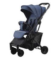 Poussette pliable de haute qualité pour bébé, vente en gros, avec ceinture de sécurité à cinq points, pour enfants de 3 ans, en alliage, matériau PU et EVA
