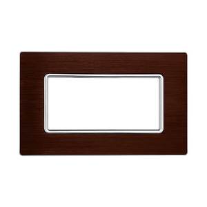 Interruttori a parete serie Solar 4P in alluminio colore bronzo compatibili con Bticino Matix - Product Image 1