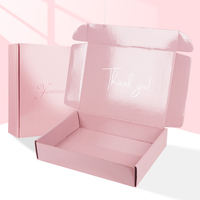 Caja de Papel de Embalaje de Color Rosa Personalizada al por Mayor de Alta Calidad y Precio Competitivo para Ropa y Zapatos