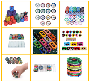 SUCCESSOR Lujo 14g Fichas de póquer de arcilla Cristal duradero Diseño ecológico Certificado ISO9001 Logotipo personalizado para <span class=keywords><strong>Casino</strong></span> de entretenimiento - Product Image 6