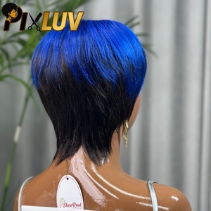 Prix de gros 7,9 $ Perruques courtes en cheveux humains sans colle pour coupe HD Cheveux vierges brésiliens Grade 12A 15A - Product Image 3