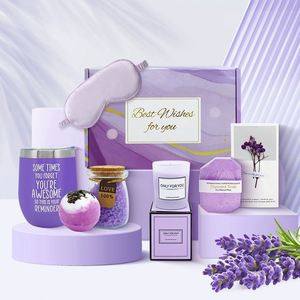 Birthday <b>Gift</b> <b>Set</b> with Scented Candles, Soap, and Bath <b>Set</b>, Perfect for Mother's Day, Girlfriends, Ladies, and Wedding Favors - Product Image 6