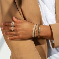 Gemnel Últimos Diseños, Brazalete de Diamantes en Plata de Ley 925 y Oro de 18k, Joyería