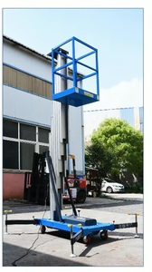 Nhà Máy Trực Tiếp Hợp Kim Nhôm Cột Duy Nhất Phụ Trợ Đi Bộ Nâng Nền Tảng Đứng Người Nâng Nền Tảng - Product Image 4