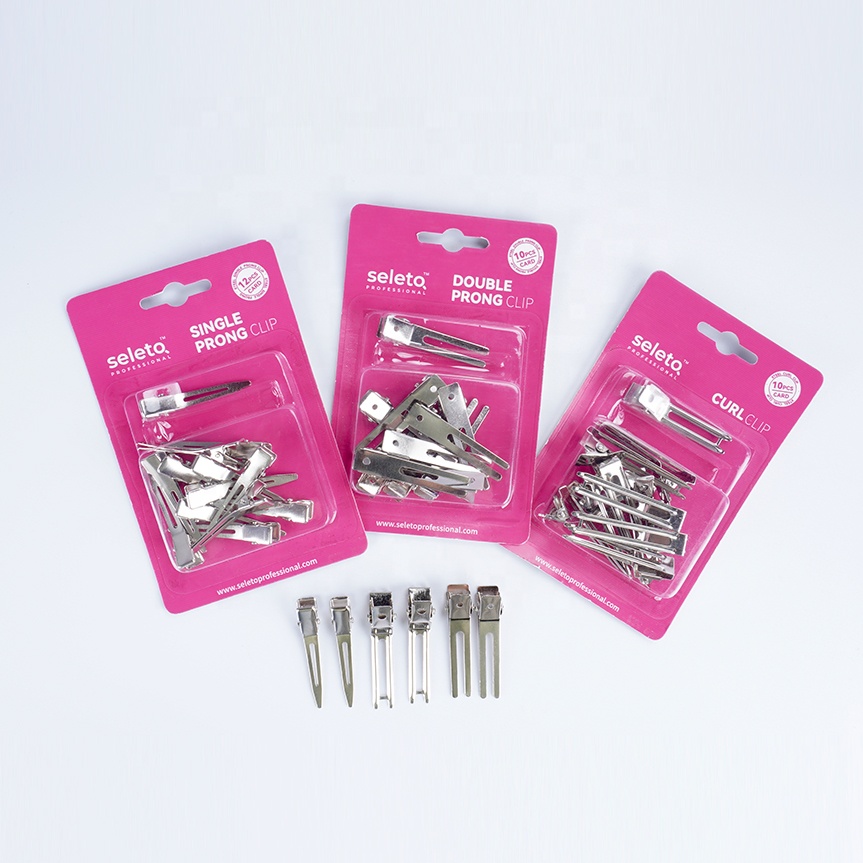 Оптовая продажа, металлический парикмахерский зажим для волос, зажим для стрижки волос в салоне