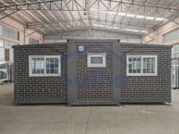 Maison mobile modulaire préfabriquée en acier Suihe de 20 pieds, extensible