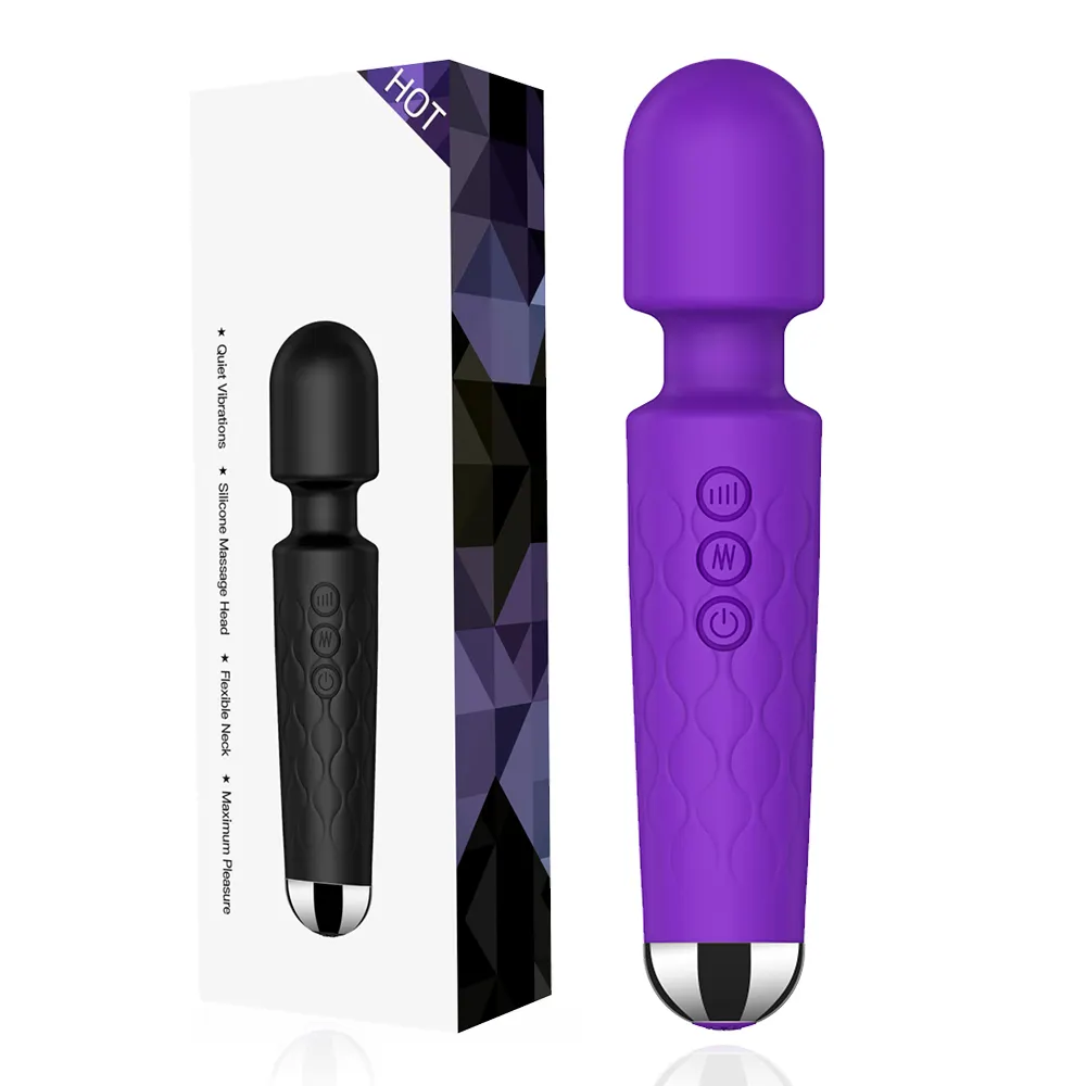 Produsen dapat menyesuaikan mainan seks pasangan vibrator dildo wanita pemijat stik Av genggam elektrik dewasa