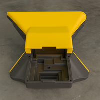 Conteneur à déchets en PEHD de qualité industrielle - Moulage par rotation monobloc pour une conception étanche et anti-vandalisme