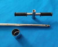 Sonde d'échantillonnage de sol en acier inoxydable avec anneau d'échantillonnage et coupe-cœur