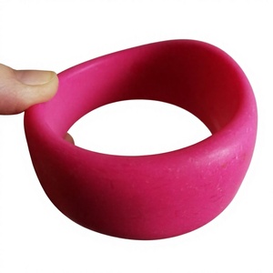 New Best Fancy Pink Silicone Bangle <b>Bracelet</b> Unique Unisex Casual Sporty Style Design Fashion Jewelry Gifts with Woman - Product Image 1