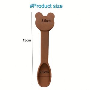 Cuchara de Silicona de Grado Alimenticio, Libre de BPA, Ecológica, Duradera, con Mango Cónico Pequeño para Bebés de 0 a 12 Meses, Color Personalizado - Product Image 3