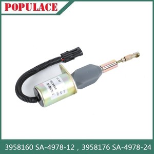 Válvula Solenoide 3958160 SA-4978-12 3958176 SA-4978-24 para Interruptor de Apagado de Motor Diésel, Válvula de Corte de Gas - Product Image 2