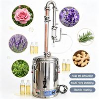 Extracteur automatique d'huiles essentielles et d'hydrolats - Distillateur domestique compact pour eau florale pure et parfum