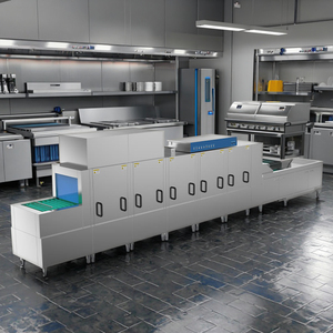 Equipo de Cocina Comercial Tipo Avión, Equipo de Hostelería para Hoteles, Lavavajillas de Burbujas Tipo Avión CL--7200YH de Bajo Consumo - Product Image 2