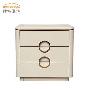 Nueva luz de lujo nórdicos multi-capa de madera maciza mesa de <span class=keywords><strong>dormitorio</strong></span> pequeño blanco lechoso al lado de la Mesa - Product Image 1