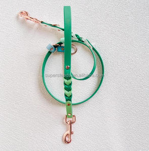 Huấn luyện chó đa chức năng và đi bộ bằng nhựa bện chì với trang trí đinh tán có sẵn trong các màu sắc khác nhau - Product Image 4