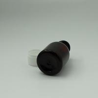Bouteille cylindrique vide en PET couleur chocolat de 1 oz et 2 oz pour sirop contre la toux et pilules, impression personnalisée, vente en gros à prix réduit pour médicaments liquides