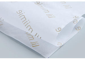 Papier d'emballage pour vêtements de 17 g, résistant à l'humidité, enduit de cire d'un seul côté, impression de logo personnalisée, contenu coloré - Product Image 5