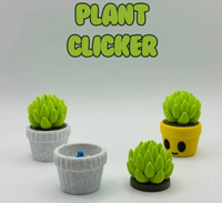 Modèle 3D créatif imprimable en PLA de plante en pot, jouet anti-stress, personnalisable, achat en gros, haute précision