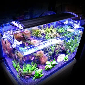 Full Spectrum LED Aquarium RGB Adjustable Light Remote Control With Holder For Fish Tank Reef Coral Light