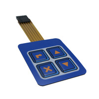 Hot Sell PET/PC-Grafik überlagerung mit Flachkreis-Membrantastatur-Tastatur schalter