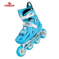 Patins à roulettes ajustables pour enfants à prix spécial, patins pour débutants, rose et bleu