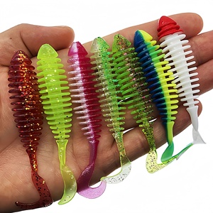 Nouvelle Leurre Souple Bionique à Queue Frisée OEM 85mm 2.9g 8pcs pour Pêche en Mer et en Rive (Bar) Sans Hameçons Utilisation <span class=keywords><strong>Bateau</strong></span>/Côtier - Product Image 1