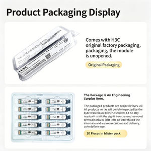 H3C SFP-XG-LX-SM1310-D Módulo Transceptor de Fibra Óptica Monomodo 10G SFP+ LR 1310nm 10km Grado Comercial para Centros de Datos en Stock - Product Image 2