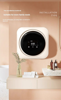 Lave-linge compact portable mini mural avec stérilisation haute température pour sous-vêtements et vêtements pour bébés