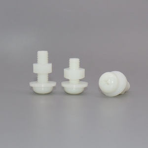 Kit complet d'accessoires pour vis à tête ronde en nylon blanc, combinaison de boulons, vis en plastique M8-M20 - Product Image 3