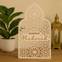 Décoration islamique du Ramadan Pafu Ramadan Moubarak Décoration de table de mosquée