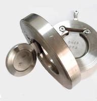H74W-16P joint dur mince plaque unique Dn50 65 80 100 200 304 clapet anti-retour en acier inoxydable ultra mince plaquette ronde