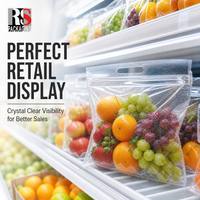 Microgeperforeerde BOPP zakken, hoge treksterkte, food grade, hitteverzegelbaar, gravure bedrukt, ademend, voor groenten en fruit