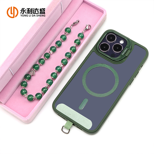 Handmade Cute Beads Wrist Strap for Phone Keychain and Mobile Phone Accessories Anti-Lost