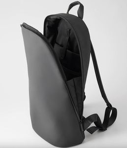 Book Daypack Regular <b>Black</b> Laptop <b>Backpack</b> for Men and Women, <b>Waterproof</b> <b>Black</b> Minimalist Commuter Bag with 16 Inches Laptop - Product Image 4