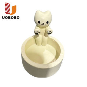 Uobobo trang trí dễ thương mèo con mèo nhựa phim hoạt hình nến tealight giữ ấm bàn chân - Product Image 1