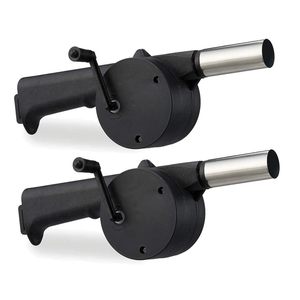Soffiatore manuale per barbecue da 25 cm, mini soffiatore d'aria portatile a manovella per griglie, picnic e cucina all'aperto - Product Image 5