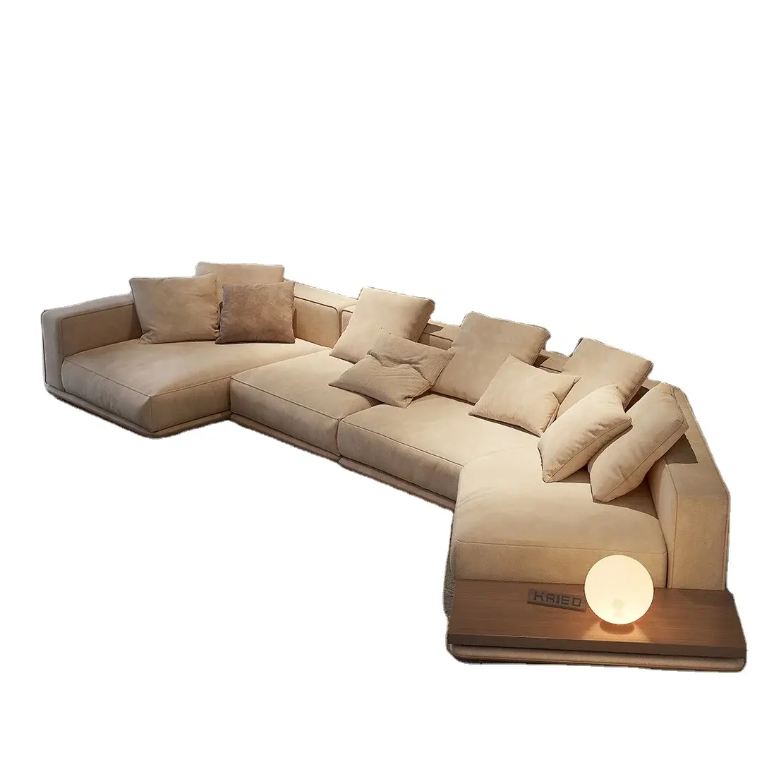 Italian Designer Style Luxury Living Room Sofa Minimalist Living Room Modern Fabric Sofa Set