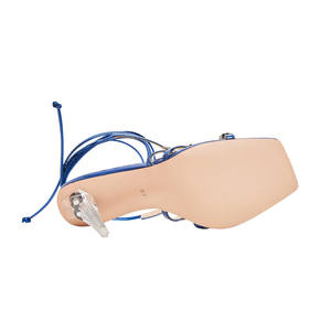 Vrouwen String Kraal Strass Zomer Feestjurk Sandalen Dames String Gelei Hoge Hak Sandalen - Product Image 4