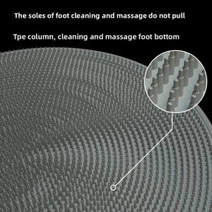 Tapis de bain antidérapant en silicone avec ventouses, outil de massage pour le dos et les pieds, tapis de sol pour salle de bain - Product Image 3