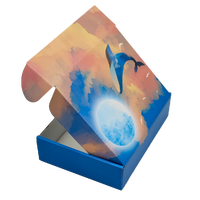 Boîte d'expédition en carton ondulé personnalisée, Caja De Regalo, pliable, fond auto-verrouillant, emballage cadeau de Noël, vente en gros, usine