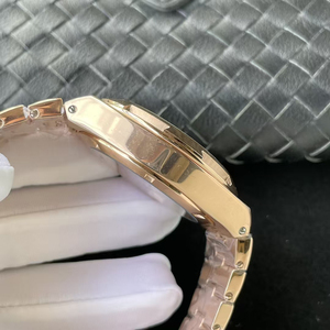 Reloj de Hombre con Brazalete Integrado en Oro Rosa, Esfera Verde, Marcas de Lujo, Doble Hora GMT, Fecha, Luminoso, 2026, Directo de Fábrica - Product Image 5