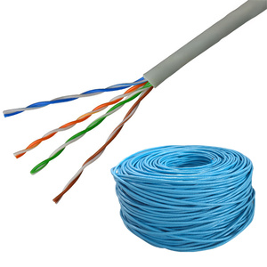 สายไฟเบอร์ออปติกแบบขด Fangbei OEM ความยาว 1000 ฟุต 305 เมตร ขนาด 23AWG 4 แกน ได้รับการรับรองมาตรฐาน CE พร้อมกล่องดึงสาย ขายส่งสายสื่อสาร PE LSZH - Product Image 2