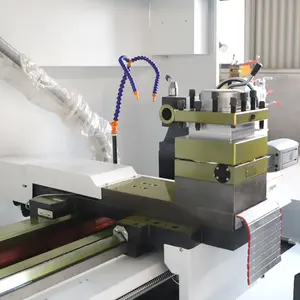 Mesin bubut cnc CK6150 otomatis poros ganda tempat tidur datar horisontal vertikal cnc untuk pengerjaan logam