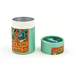 Recyclable New Design Candy Jar Food Grade Paper Tube Packaging with Foil Seal Snack Food Tin Tea Coffee <b>Box</b> - Product Image 3