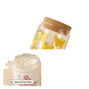 Ensemble cadeau de spa en verre avec motif de papillon jaune, 7 pièces, boîte cadeau d'anniversaire pour femmes, cadeaux attentionnés pour elle - Product Image 3